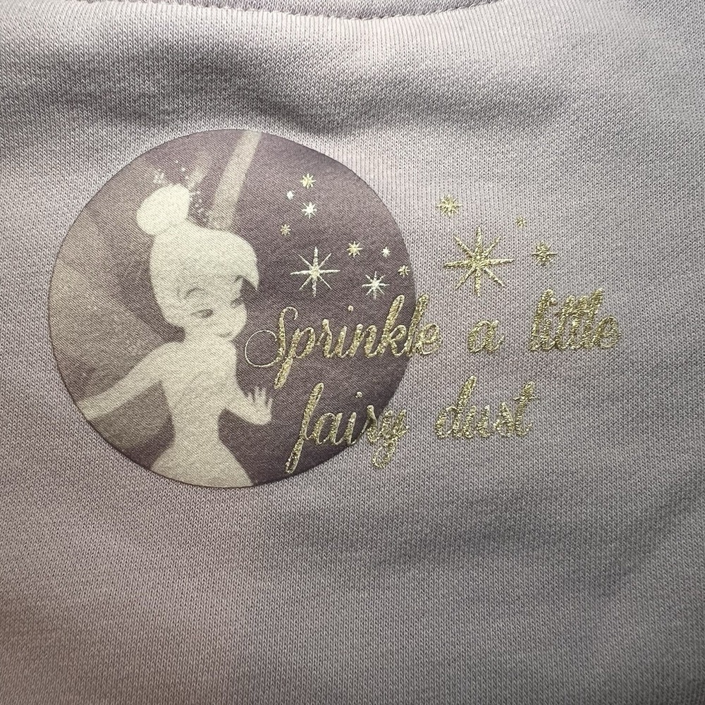Disney Store ONLY Tinker Bell Tokyo  Japan Peter Pan Sweatshirt Asian Market Med - Picture 6 of 11